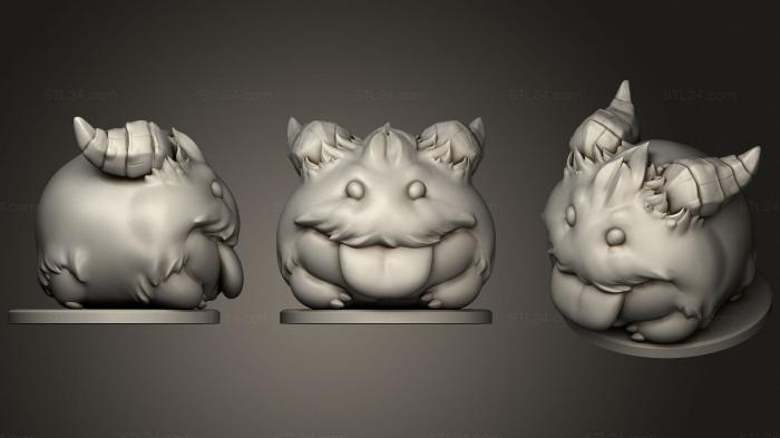 Figurines heroes, monsters and demons (Poro lol, STKM_3260) 3D models for cnc